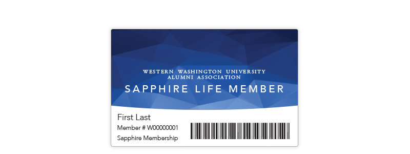 Sapphire Life Membership Card