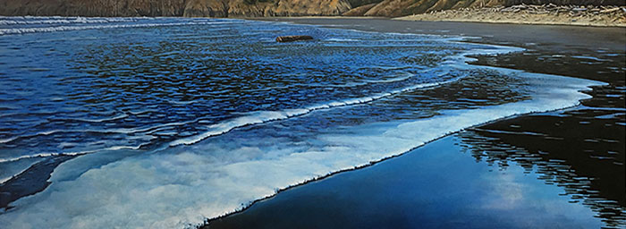 Painting by Ron Pattern titled Oregon Beach