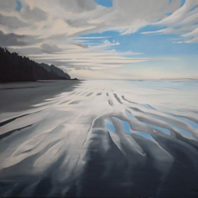 Painting of the Quinault Kalaloch beach