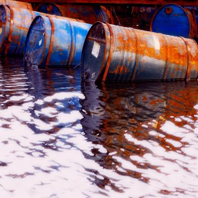 Barrels of hazardous waste dumped at sea