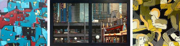 Collage of Douglas Alan Clark's various paintings