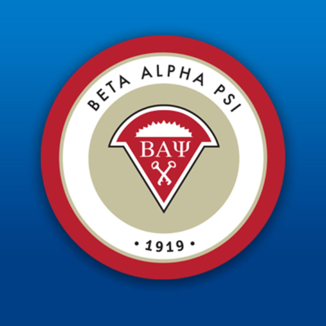 Beta Alpha Psi logo.