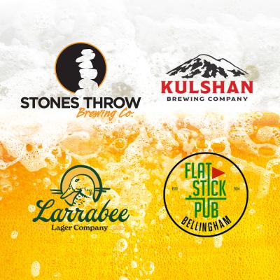 Breweries we are attending as follows - Stones Throw Brewing Co., Kulshan Brewing Company, Larrabee Lager Company, Flat Stick Pub Bellingham